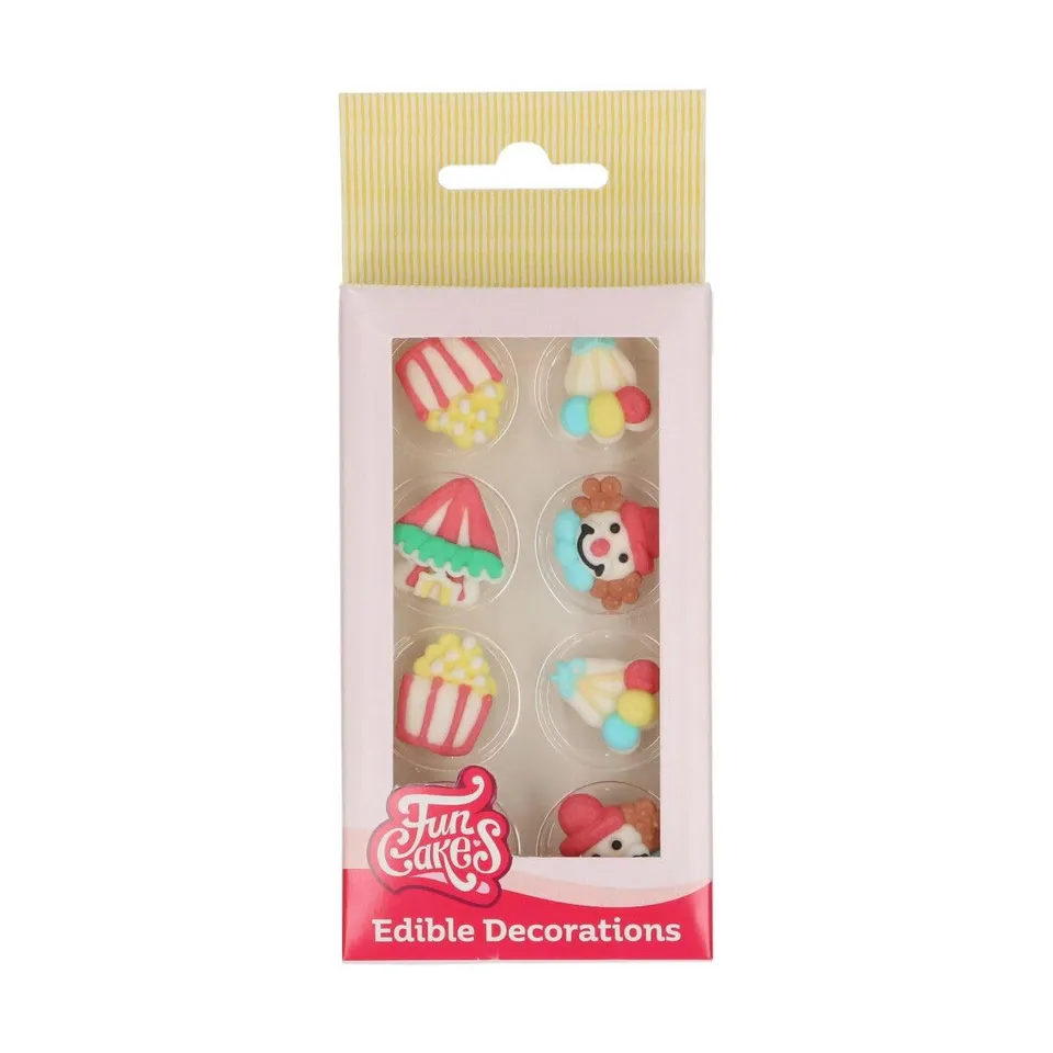 funcakes-sugar-decorations-zuckerfiguren-circus-8-st-ck image 1