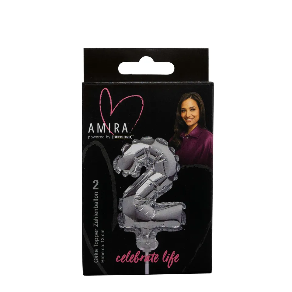 decocino-zahlenballon-2-silber-cake-topper image 1