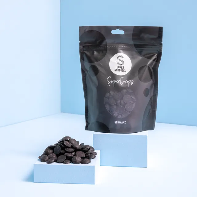 super-streusel-superdrops-schwarz-fertige-glasur-drops-zum-schmelzen image 1