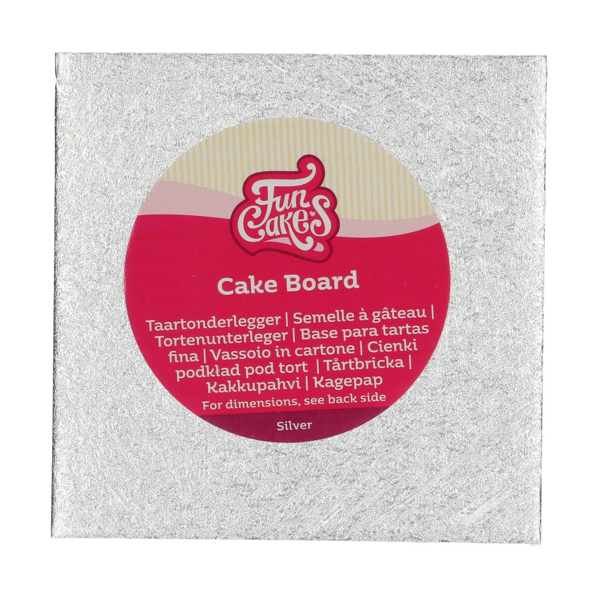 funcakes-cake-board-square-tortenunterlage-silber-27-5x27-5-cm image 4