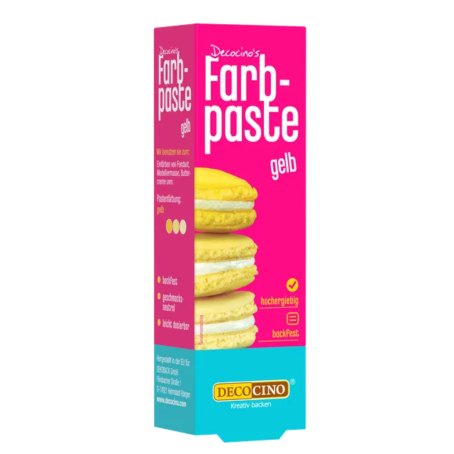 decocino-lebensmittelfarbpaste-gelb-20-g-backfeste-gel-farbe image 1