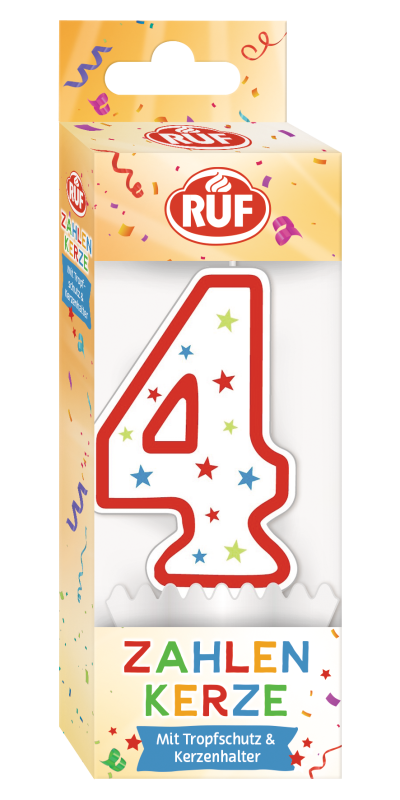 ruf-zahlenkerze-4-geburtstagskerze image 1