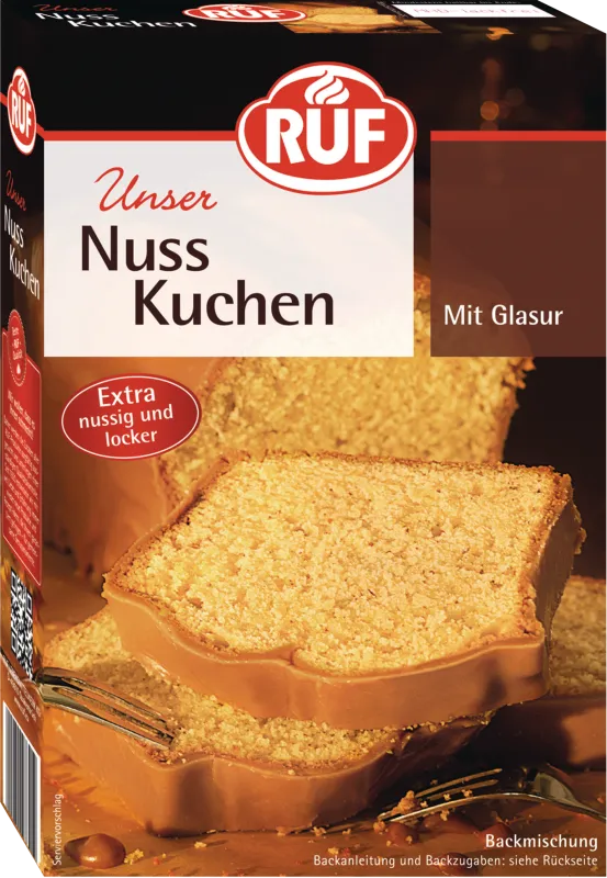ruf-nuss-kuchen-backmischung-mit-haselnuss-glasur image 1