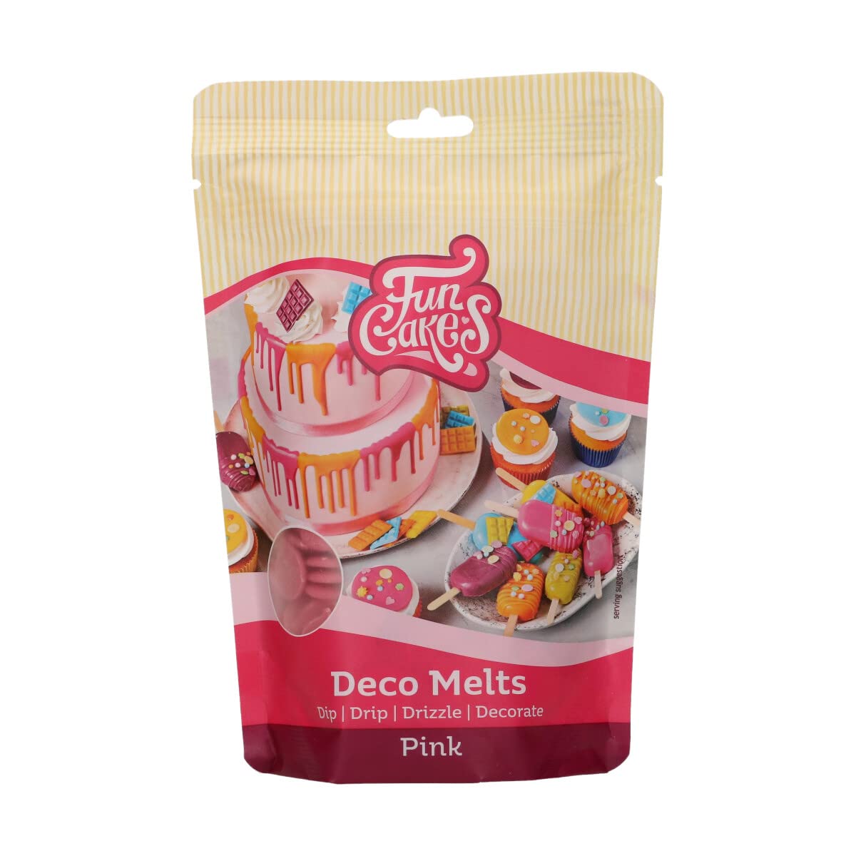 funcakes-deco-melts-rosa-schmelzdrops-250-g image 1