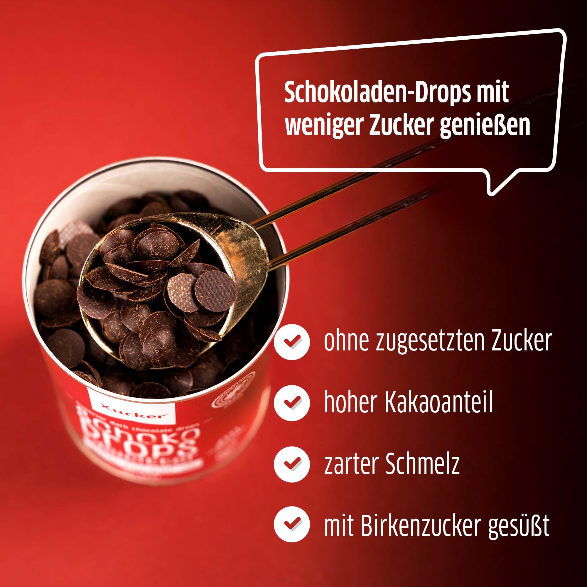 xucker-schoko-drops-edelbitter-mit-xylit-75-kakao-200-g image 3